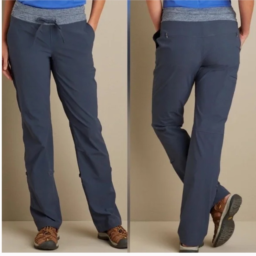 Duluth Trading Women's Armachillo Cooling Bootcut Pants Hiking Green Sz 8 x 31